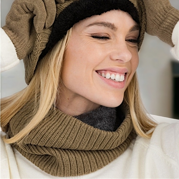 29190 Fleece Lined 3 Pc Winter Set - Picture 2 of 5